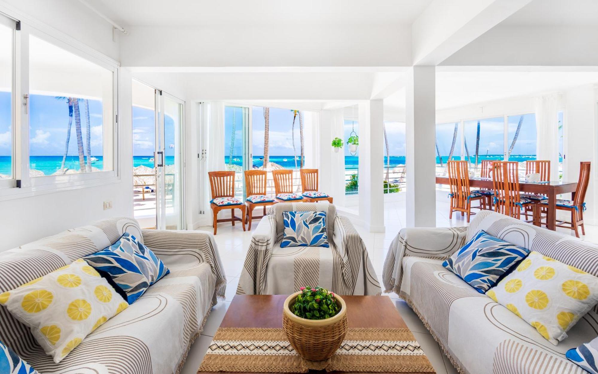 Prime Ocean View Punta Cana Apartments - 3-Bedroom Getaway With Private Terrace On Bavaro Beach מראה חיצוני תמונה