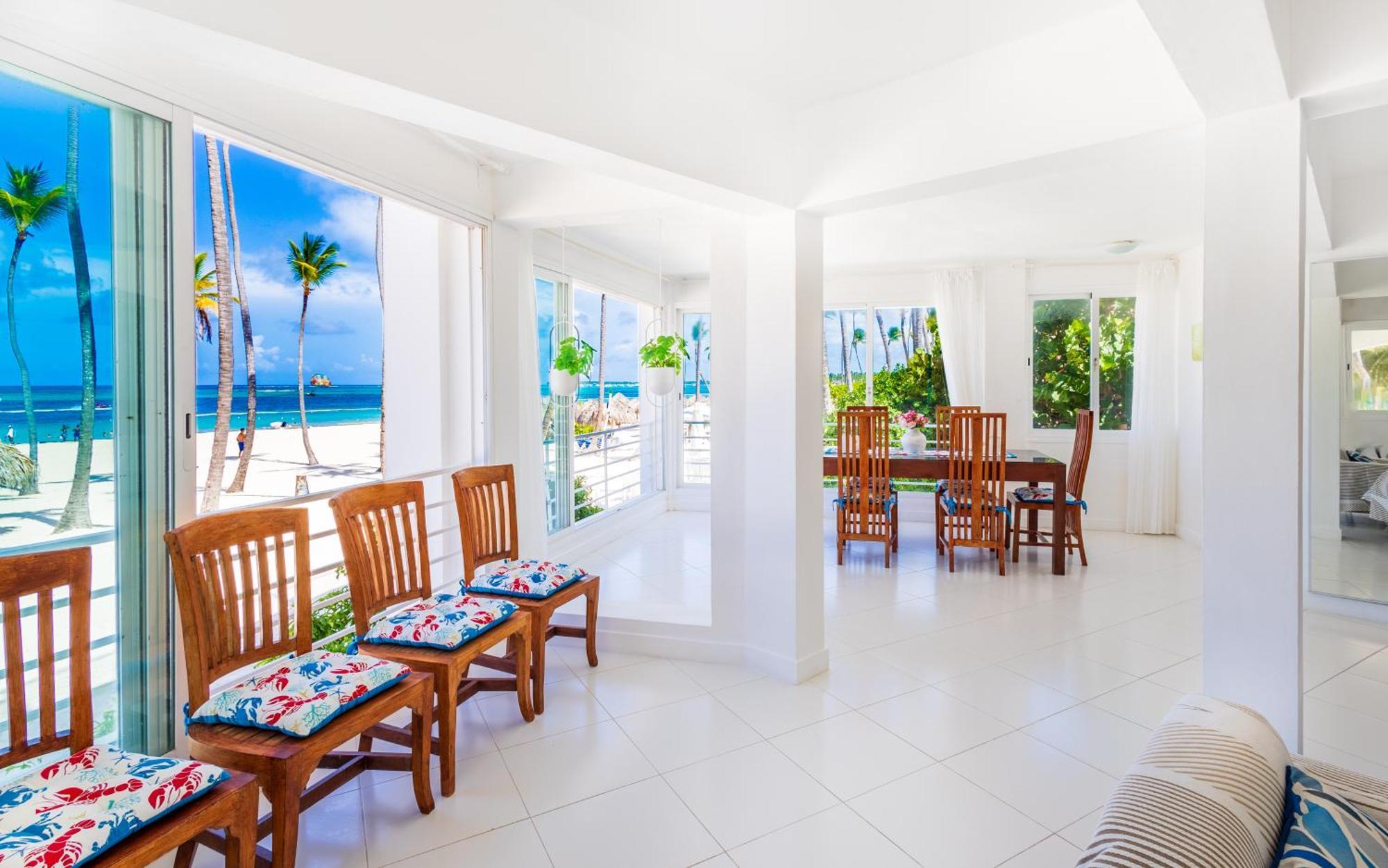 Prime Ocean View Punta Cana Apartments - 3-Bedroom Getaway With Private Terrace On Bavaro Beach מראה חיצוני תמונה