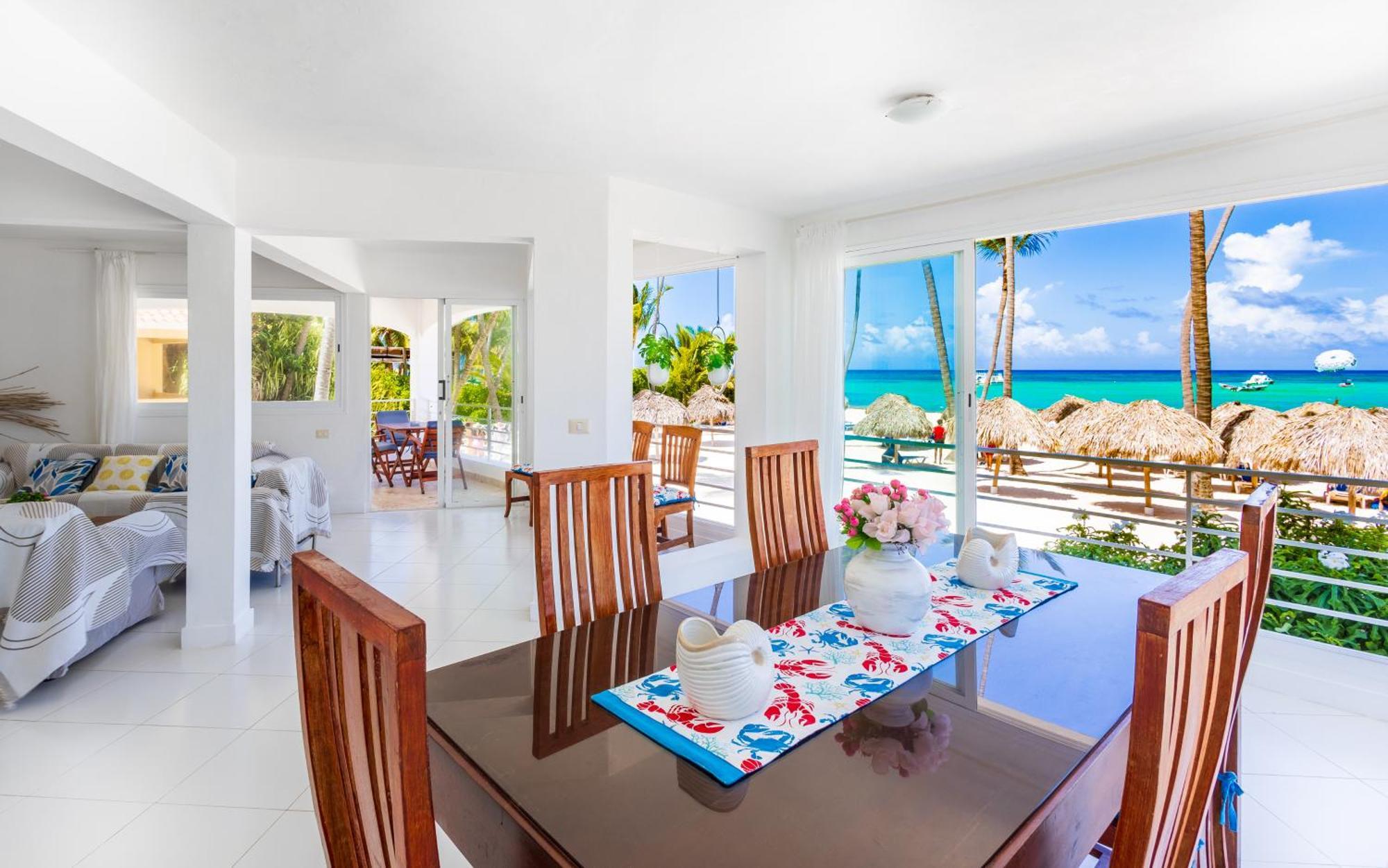 Prime Ocean View Punta Cana Apartments - 3-Bedroom Getaway With Private Terrace On Bavaro Beach מראה חיצוני תמונה