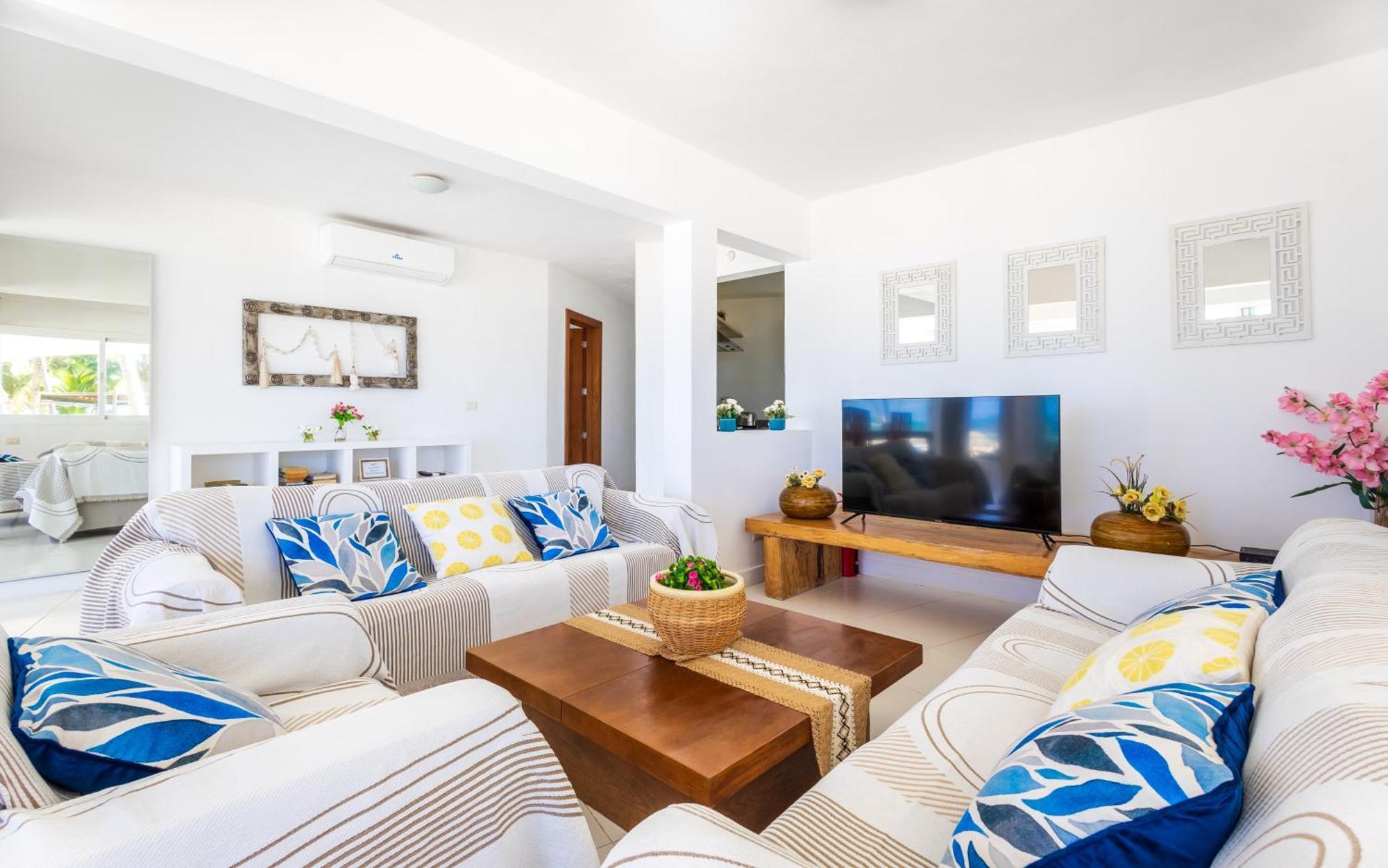 Prime Ocean View Punta Cana Apartments - 3-Bedroom Getaway With Private Terrace On Bavaro Beach מראה חיצוני תמונה